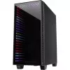 Caixa INTER-TECH X-608 INFINITY MICRO, microATX, RGB, frente e painel lateral em vidro temperado, sem fonte de alimentação