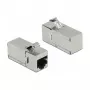 Módulo Keystone DeLOCK conector fêmea RJ45 para conector fêmea RJ45 Cat.6A 90° angular