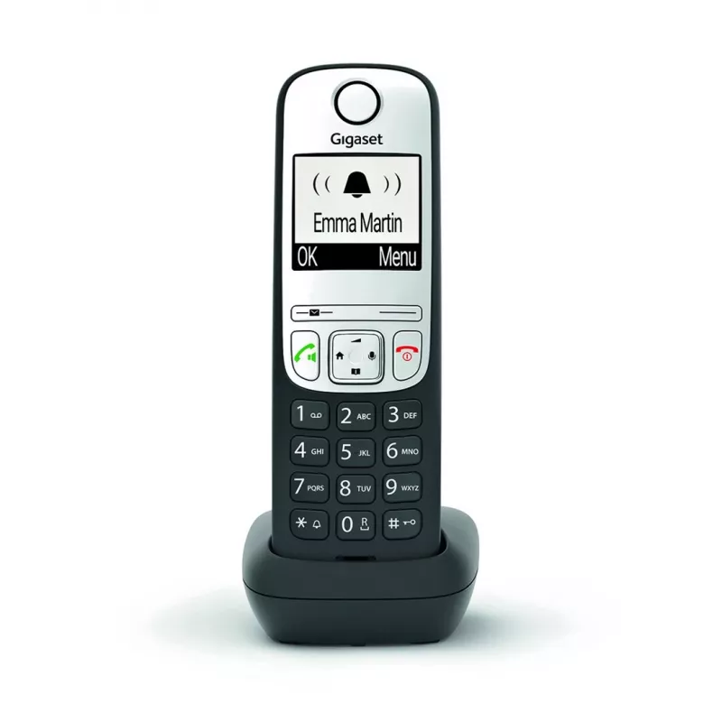 Telefone analógico/DECT Gigaset A690HX identificação de chamadas preto, prateado