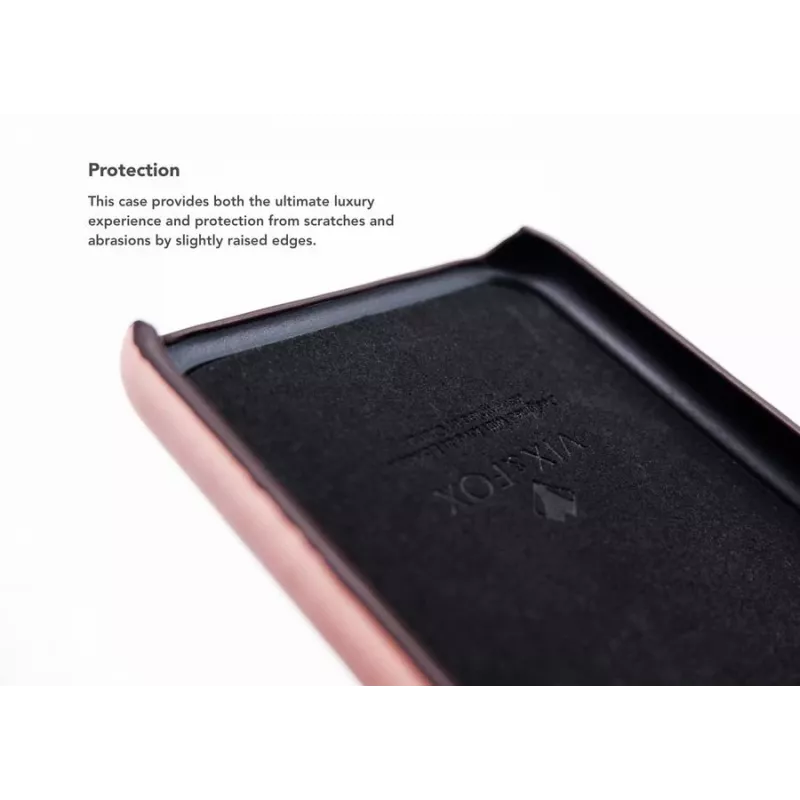 Capa traseira VixFox para iPhone XSMAX com compartimento para cartões, rosa