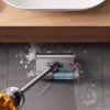 Aspirador vertical com bateria Dyson V12 Submarine 3-em-1 seco e húmido HEPA sem saco 0,35 L níquel, amarelo