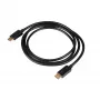 Cabo DisplayPort Akyga AK-AV-10, macho/macho, fichas banhadas a ouro, 1,8 m, preto
