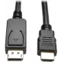 Cabo adaptador ativo Tripp Lite P582-006-V2-ACT DisplayPort 1.2 para HDMI - DP com bloqueios para HDMI (macho/macho) - UHD 4K - 1,83 m (P582-00