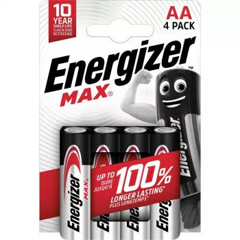 Pilha Energizer Max AA pilha alcalina de uso único, 1,5 V