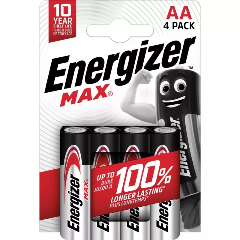 Pilha Energizer Max AA pilha alcalina de uso único, 1,5 V