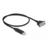 Adaptador USB 2.0 para série RS-232 DeLOCK 50 cm FTDI preto
