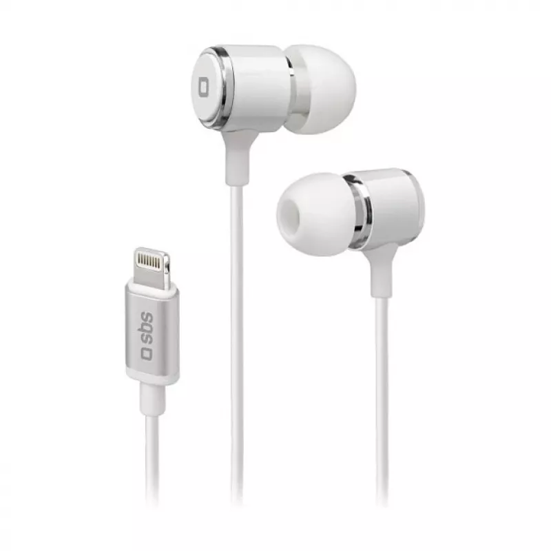 SBS TEINEARLIGHTW - Auscultadores - In-Ear - Chamadas e música - Branco - Botão - Buttons