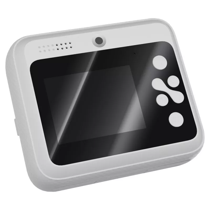 Máquina fotográfica instantânea SAVIO AN-01 para crianças, branca, LCD 6,1 cm (2,4″), MicroSDHC até 32 GB, USB-C, bateria 1200 mAh, sem flash incorporado