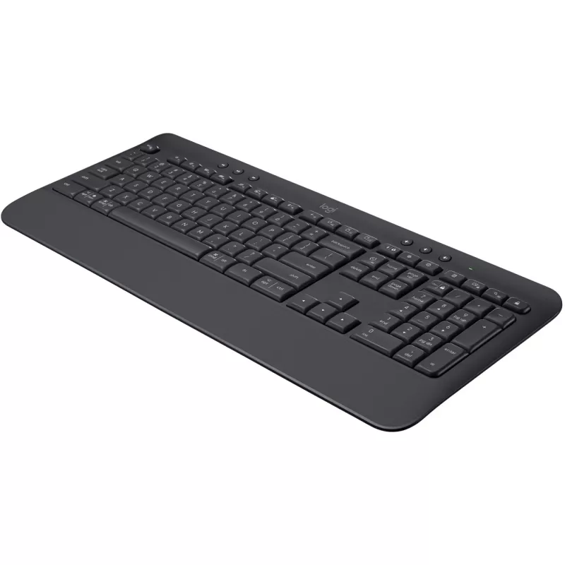 Logitech Signature K650 - Teclado - Sem fios - Bluetooth 5.1 - QWERTY - Espanhol - Grafite (920-010917)