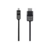 Cabo Mini DisplayPort para HDTV, 1,8 m, Mini DisplayPort, HDMI, macho, macho, preto