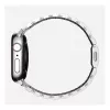Pulseira Nomad NM1A4HSXS0 para relógio desportivo, aço inoxidável, prateada, largura 35 mm, 108,9 g