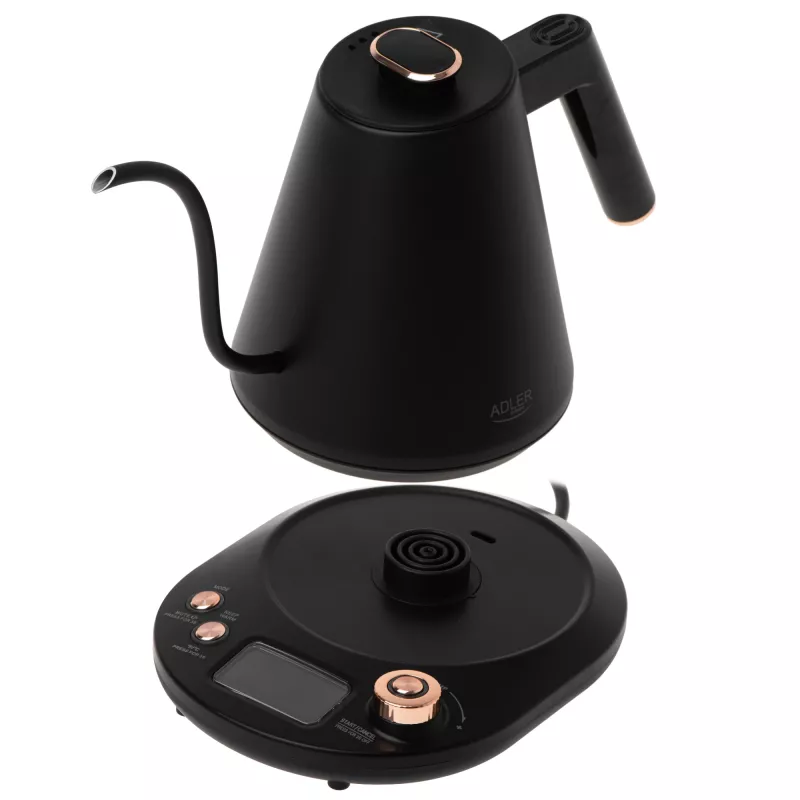 Adler AD 1349 chaleira com bico longo 1,0 L preto