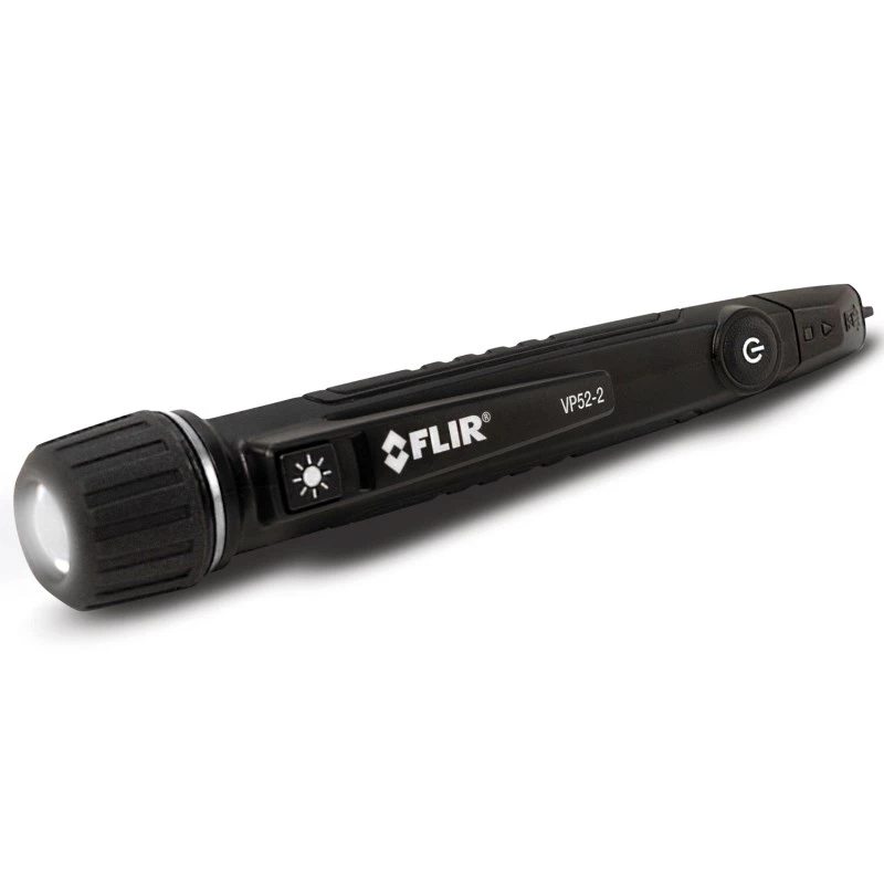 Detetor de tensão sem contacto FLIR VP52-2 CAT IV 1000 V LED, vibração, acústico formato de bolso Preto