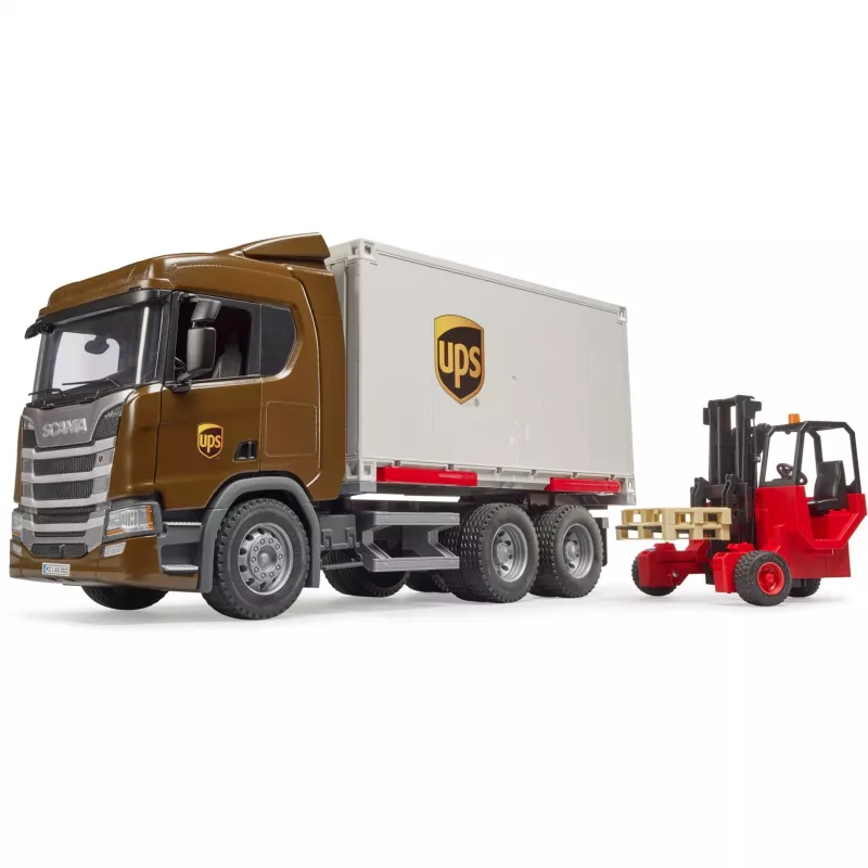 Camião logístico Scania Super 560R UPS com empilhador