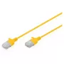 Cabo de rede CAT6 U-UTP fino, DIGITUS DK-1618-050S-Y, 5 m, amarelo