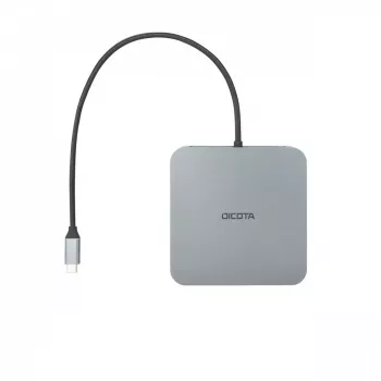 Hub USB Type-C DICOTA D32057 10000 Mbit/s prateado