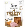 Brit Jerky Turkey Meaty Coins 200 g – snack funcional de treino para cães adultos, proteína 33%, gordura 22%