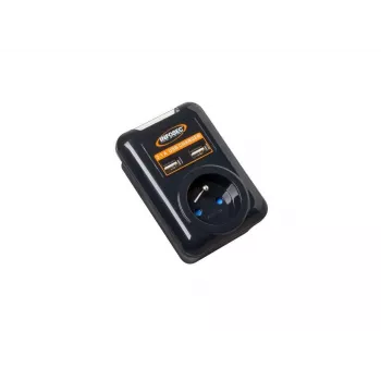 Proteção contra sobretensão Infosec S1 USB NEO, 1 tomada, com USB (61297)