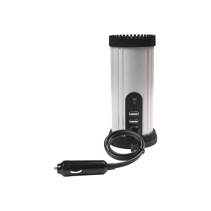 Adaptador/transformador de corrente Gembird EG-PWC150-01 para automóvel 150 W Preto, Cinzento