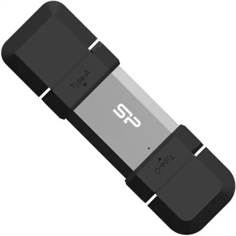 Pen drive Silicon Power SP128GBUC3C51V1S 128 GB USB Type-A / USB Type-C 3.2 Gen 1 (3.1 Gen 1) preto, prateado