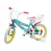 Bicicleta infantil Toimsa TOI1698 16 polegadas com gráficos Peppa Pig, adequada para idade 3–6