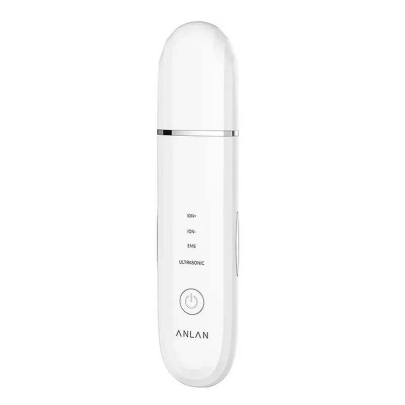 Escova de limpeza facial ultrassónica ANLAN ALCPJ07-02 – branca, dispositivo de esfoliação e limpeza profunda por ultrassons