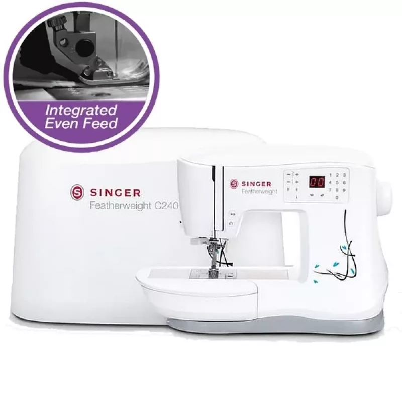 Máquina de costura SINGER C240 — design leve e portátil para uso doméstico