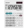 Calculadora de secretária Sharp EL-310W — visor de 8 dígitos, alimentação solar e a pilha