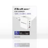 Carregador QOLTEC 51828 140W GaN 3×USB‑C PD + 1×USB‑A QC 3.0 – carregador rápido multiporta