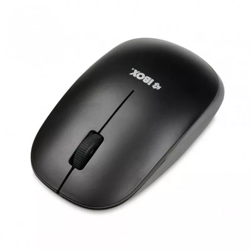 IBOX Desktop Kit Pro conjunto de teclado e rato sem fios, QWERTY tamanho completo 104 teclas, 2,4 GHz, 1200 DPI, preto