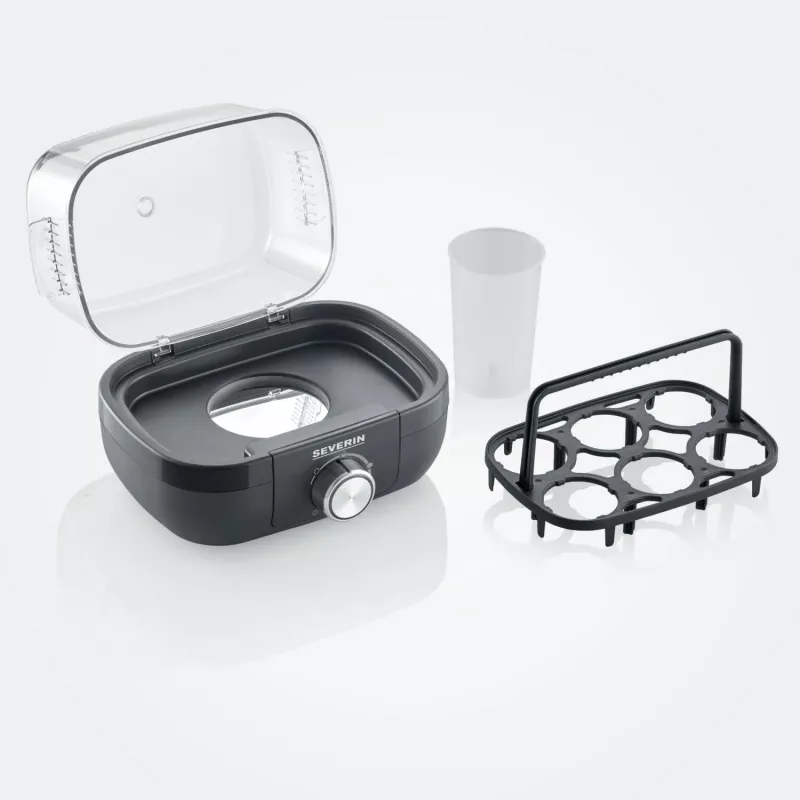 Ovoqueira Severin 420W, para máx. 6 ovos EK 3166 preto (EK3166)