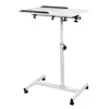 Maclean suporte móvel para secretária/portátil, branco, altura ajustável 59-89 cm, máx. 30 kg, MC-121 W