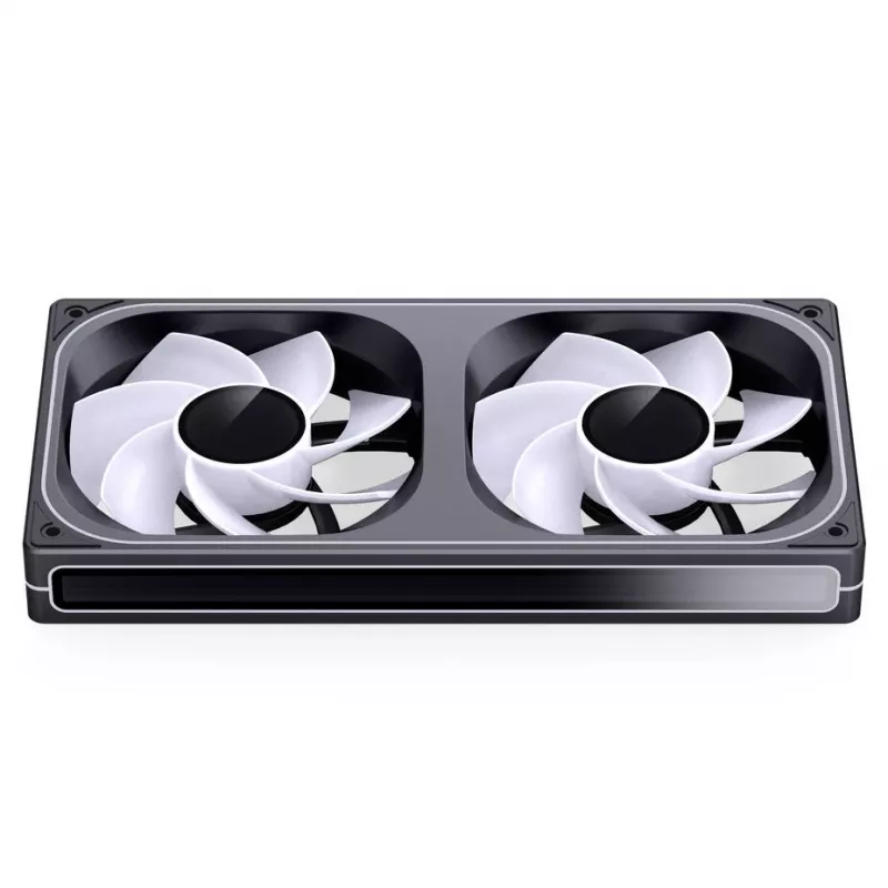 Ventoinhas para caixa Jonsbo ZB-240BR 120mm Reverse Blade ARGB PWM pack de 2 - preto