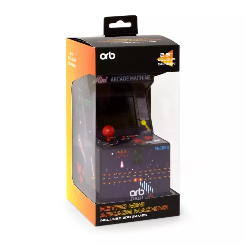 Máquina de arcada mini Thumbs Up ORB, armário de arcada vertical, rapaz/rapariga, 6 anos, 6,35 cm, TFT, multicolor