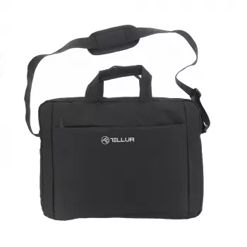 Mala para portátil Tellur TLL611312 para portáteis de 15,6 polegadas, Cozy Preto, compartimento acolchoado, bolsas com fecho