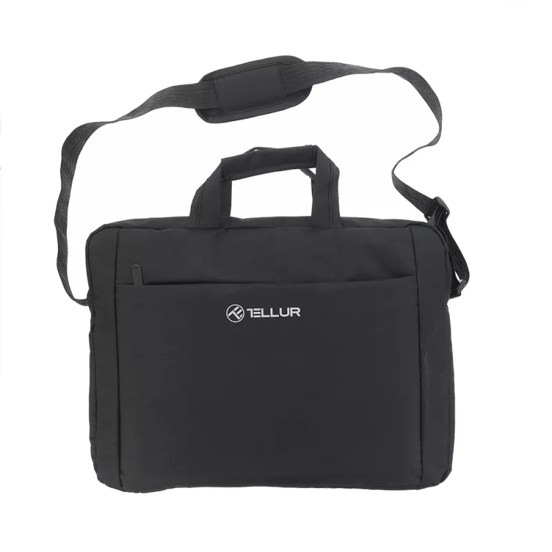 Mala para portátil Tellur TLL611312 para portáteis de 15,6 polegadas, Cozy Preto, compartimento acolchoado, bolsas com fecho