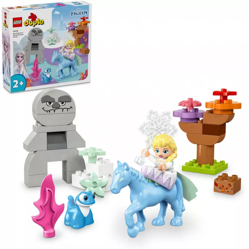 Conjunto de brincar LEGO DUPLO 10418 — Disney Elsa e Bruni na floresta encantada, 31 peças, 2+ anos