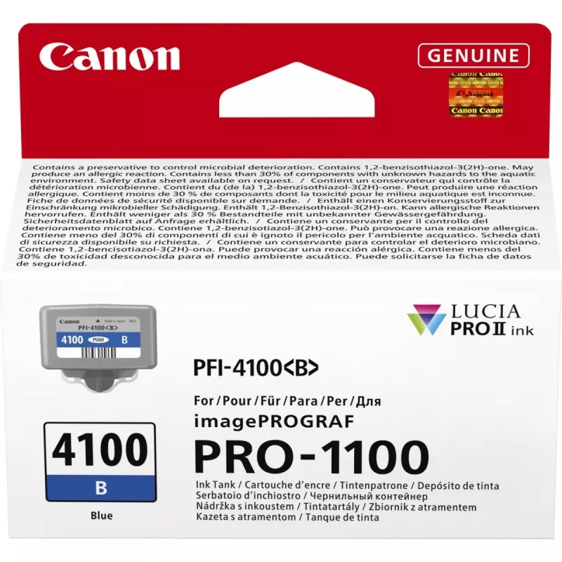 Cartucho de tinta Canon LUCIA PRO II 1 unidade original rendimento padrão azul