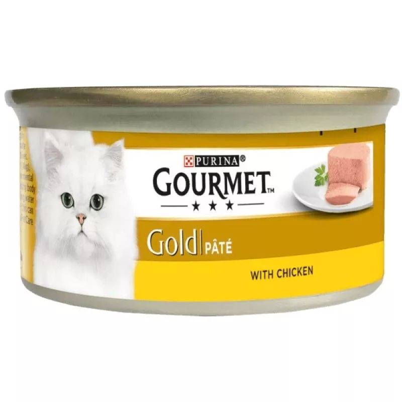 Purina Nestle Gourmet Gold - salmão e frango - comida húmida para gatos - 85 g