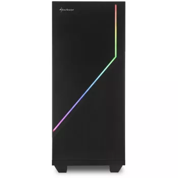 Sharkoon RGB FLOW Midi Tower ATX sem fonte de alimentação USB/áudio