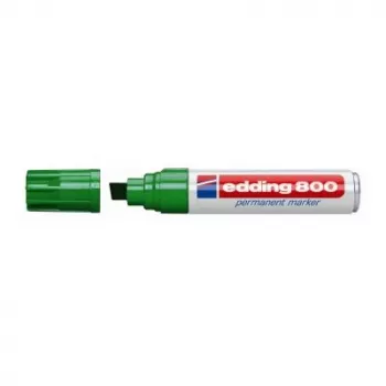 Marcador permanente Edding 800 ponta biselada verde