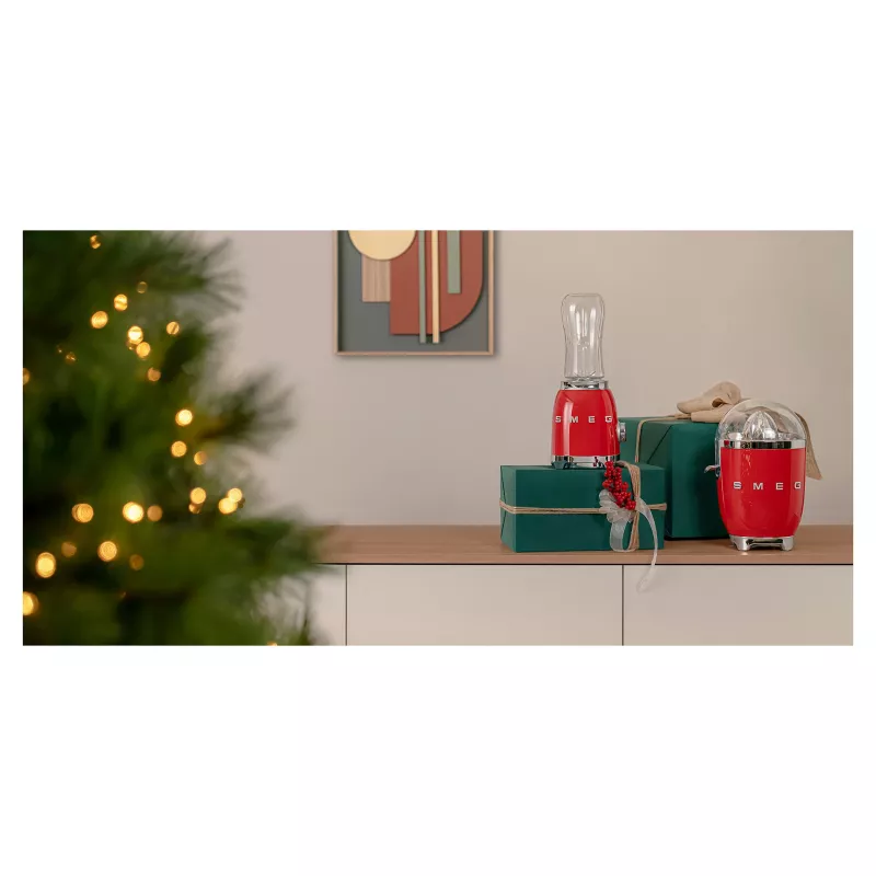 Espremedor de citrinos elétrico Smeg CJF11RDEU 70 W vermelho aço inoxidável