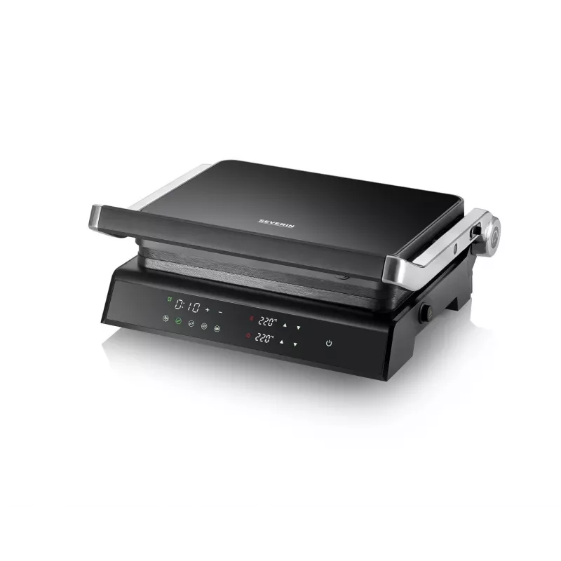 Grelhador de contacto Severin KG 2399 preto aço inoxidável 1800 W