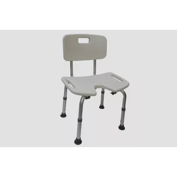 Cadeira de duche REHA FUND Oliwier 81 RF-810 — altura ajustável, tecnopolímero, largura do assento 48 cm, carga máxima 110 kg
