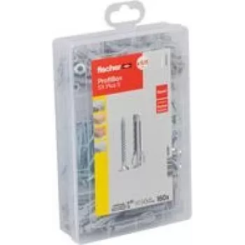 fischer Professional-Box - SX Plus+ S sortimento de buchas e parafusos Ø 4,5/5/6/8 mm x 30/40/55 mm (567897)