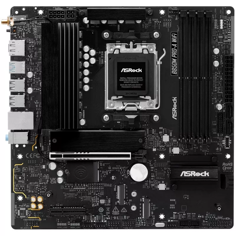 Motherboard ASRock B850M Pro-A WiFi micro ATX – AMD B850, socket AM5, DDR5, 4x DIMM, 256 GB, Wi-Fi, LAN 2,5 Gb