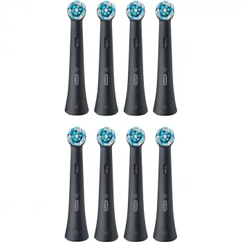 Cabeças de escova de dentes de substituição Oral-B IOUR8BK pack de 8, preto