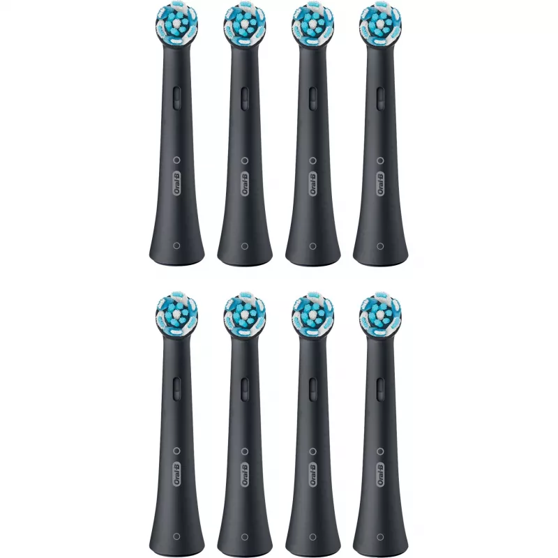 Cabeças de escova de dentes de substituição Oral-B IOUR8BK pack de 8, preto
