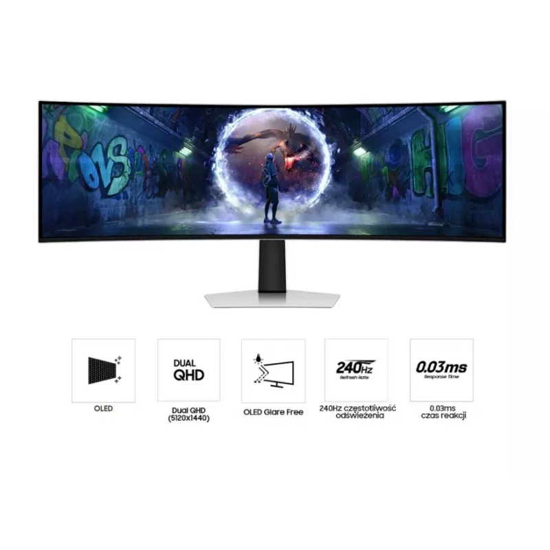 Monitor Samsung Odyssey G9 OLED 49 polegadas OLED 5120 x 1440
