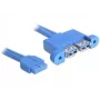Cabo USB DeLOCK 82941 USB 3.2 Gen 1 0,45 m 2 x USB A azul